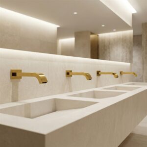 Gold commercial water-saving faucet image