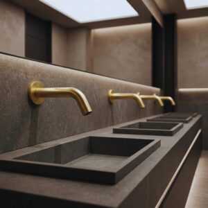 Commercial faucet for BathSelect hospitality low-flow design reference