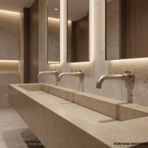 Brushed nickel touchless low-flow faucet reference