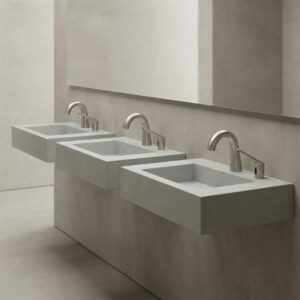 Commercial low-flow faucet image for sensor performance and utility cost analysis